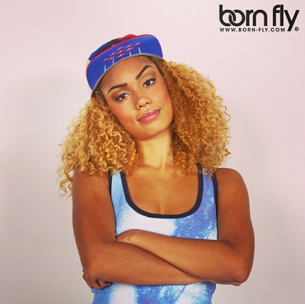 Born Fly Faded Printed Wave Tank Top